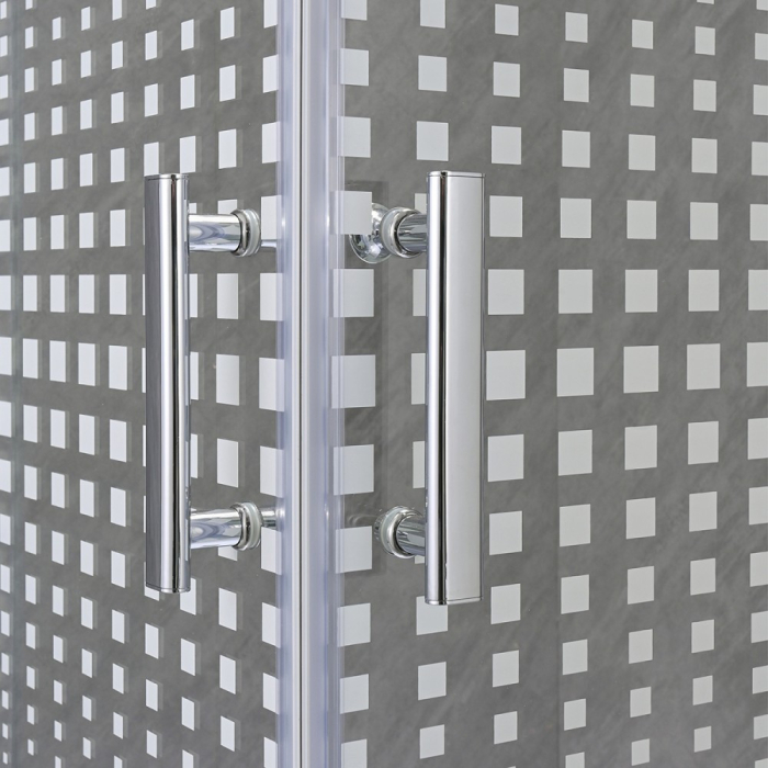 Leziter Spirit Matrix 90x90 cm cabină de duș pătrată cu tavă de duș acrilică consolidată [9]