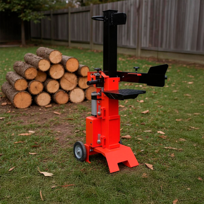 Leziter Splitter electric vertical pentru bușteni cu masă de lucru reglabilă HYV6T-II 3000W 6T [2]
