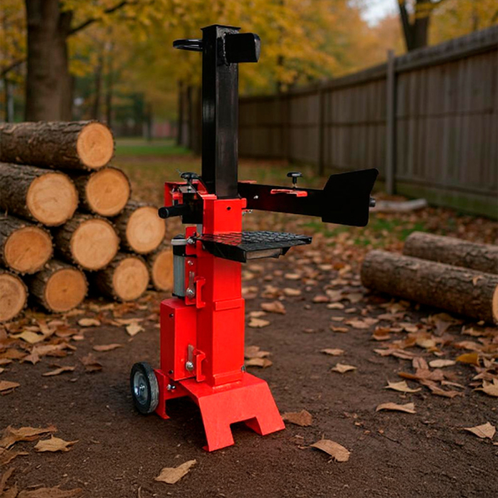 Leziter Splitter electric vertical pentru bușteni cu masă de lucru reglabilă HYV8T-II 3000W 8T [2]
