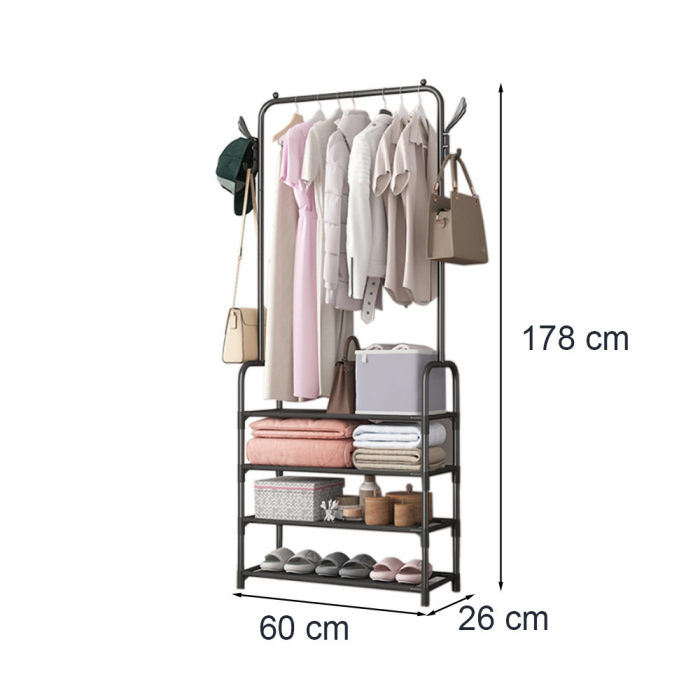 Leziter Suport de haine LRA-01 negru [3]