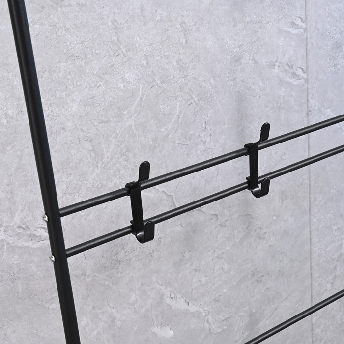 Leziter Suport de rufe de perete frontal LRA-02 negru [6]