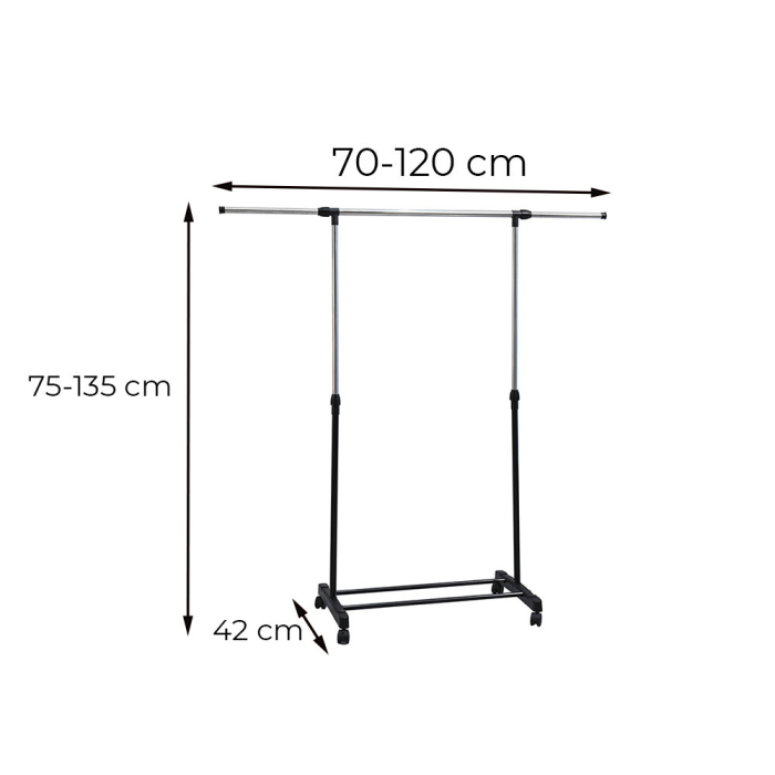 Leziter Suport pentru haine LRA-06 negru [3]
