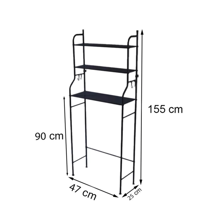Leziter Suport pentru mașină de spălat LMA-01B negru [3]
