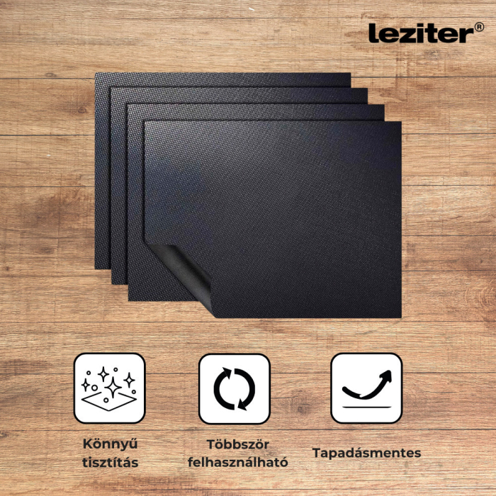 Leziter Tavă de copt cu grătar din teflon, 4 bucăți [4]