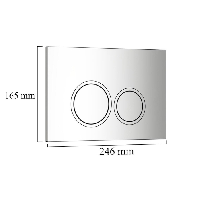 Leziter Tava de toaletă cromată Roya 082 [3]