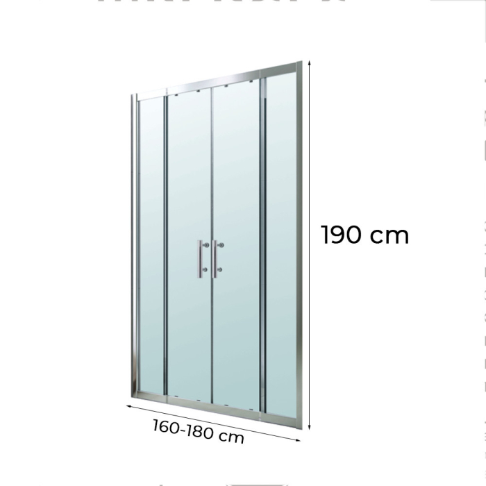 Leziter Tavernă 160x190 cm ușă dublă de duș [3]