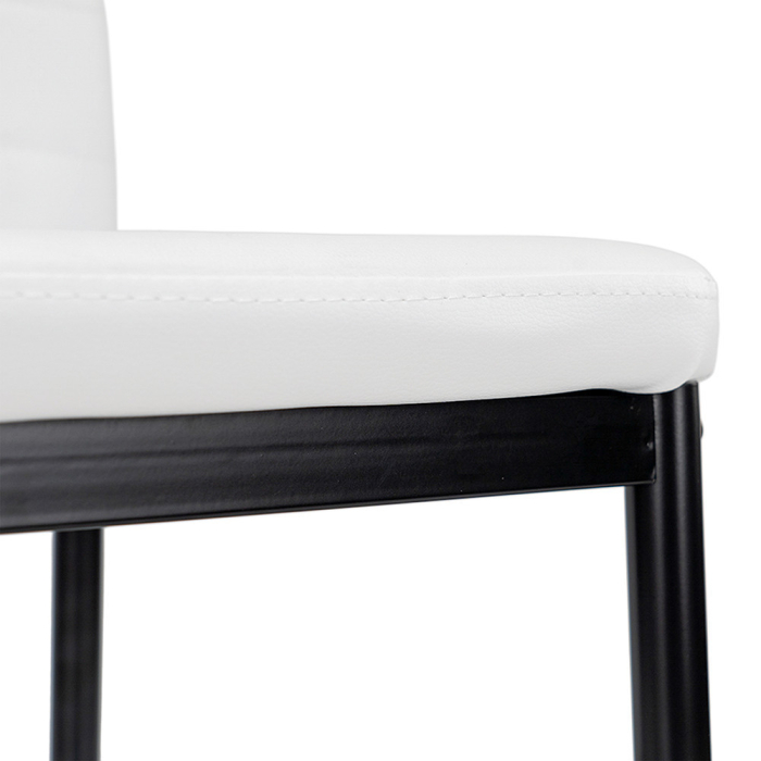 Leziter Tino NOVA Scaun de masă alb-negru [7]