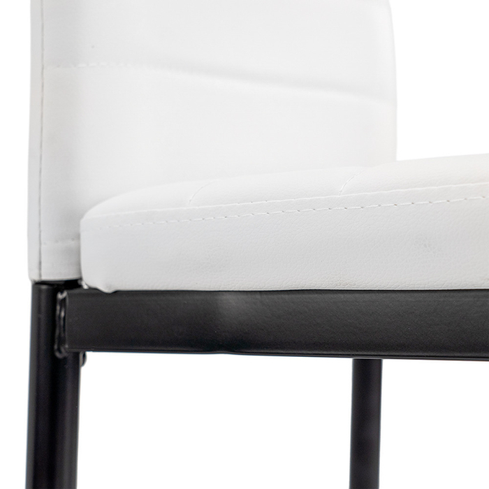 Leziter Tino NOVA Scaun de masă alb-negru [6]