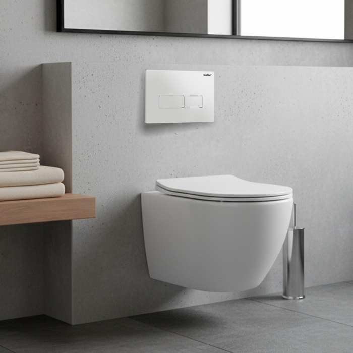 Leziter Toaletă Delano fără ramă, montată pe perete, cu capac cu închidere silențioasă [2]