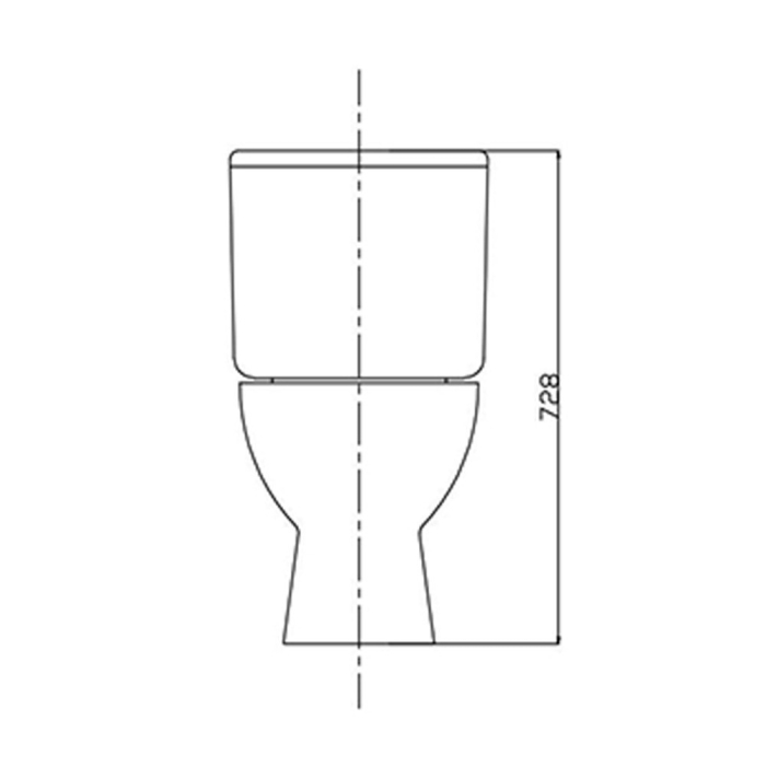 Leziter Toaletă monobloc Cleano cu evacuare spate și scaun [10]