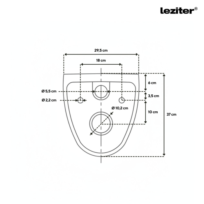 Leziter Toaletă Roya montată pe perete cu scaun [4]