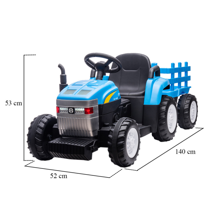 Leziter Tractor electric New Holland albastru [3]