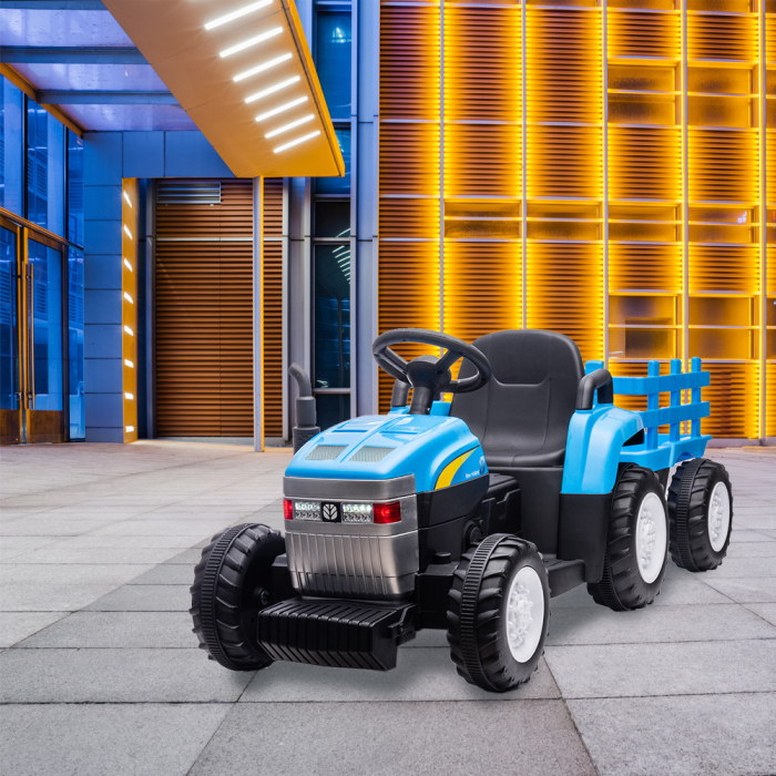 Leziter Tractor electric New Holland albastru [2]