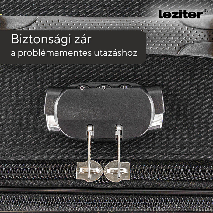 Leziter TraveLux bagaj de mână ușor cu roată moale detașabilă 40x30x20 cm negru [6]