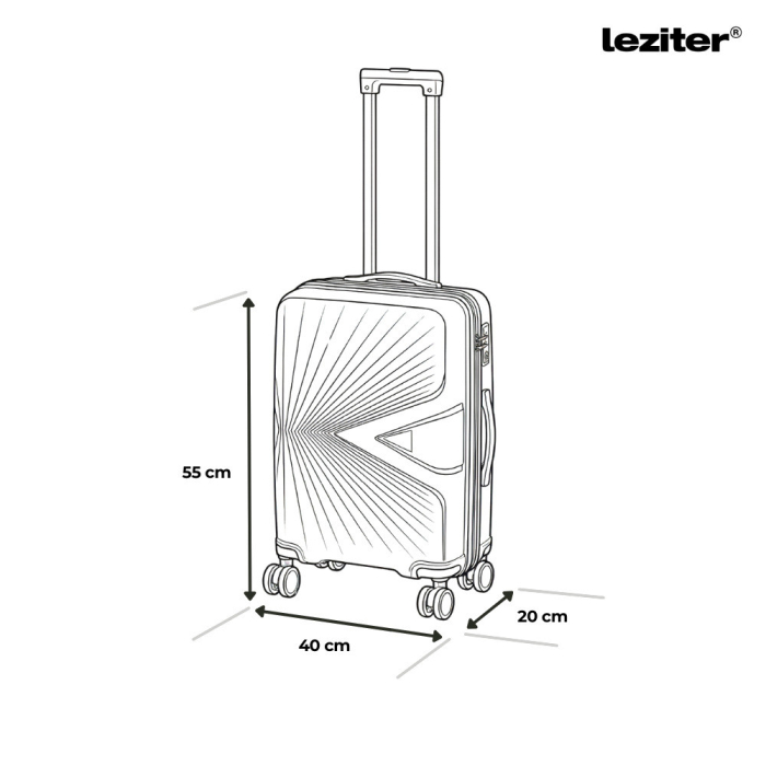 Leziter TraveLux Endure valiză de cabină cu hard top 55x40x20 cm [3]