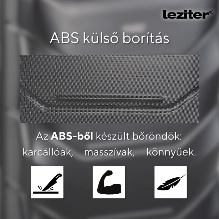 Leziter TraveLux Max bagaj de mână cu roată detașabilă 40x30x20 cm negru [6]