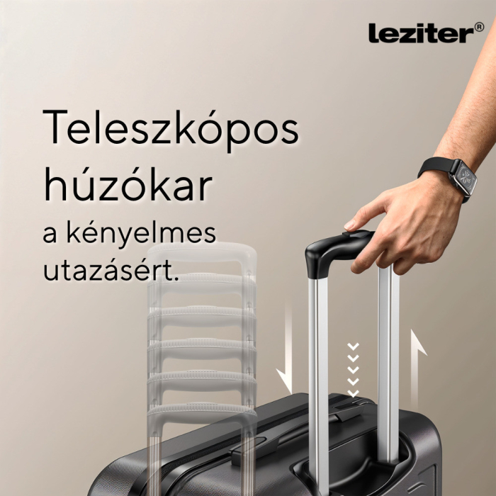 Leziter TraveLux Max bagaj de mână cu roată detașabilă 40x30x20 cm negru [5]