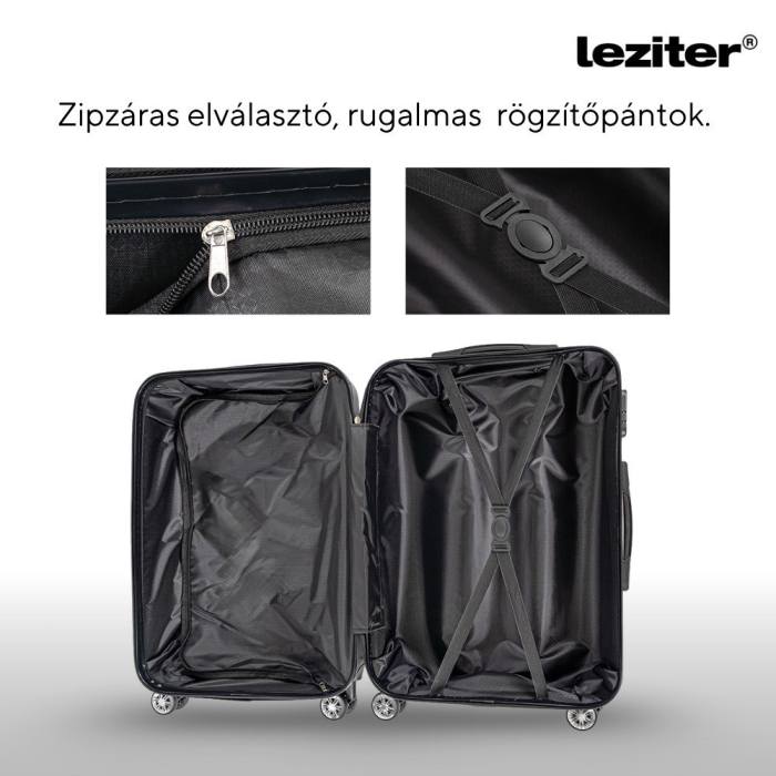 Leziter TraveLux Max valiză mare cu capac dur 76x50x29 cm negru [8]