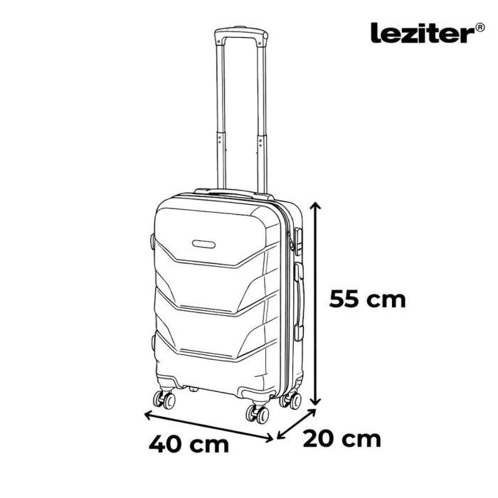 Leziter TraveLux Max VIII set valize cu role negru [4]