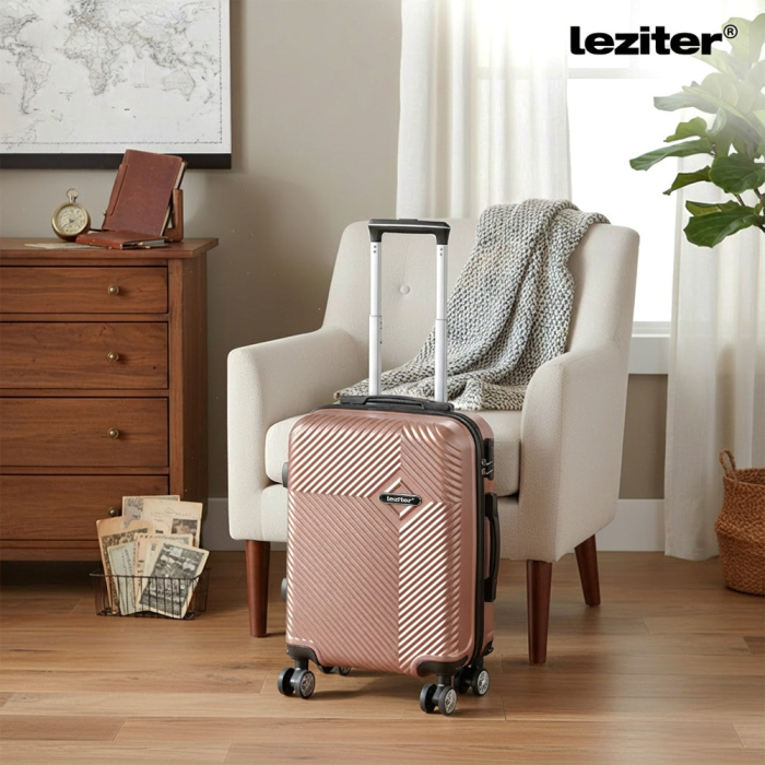 Leziter TraveLux Pro bagaj de mână cu roată detașabilă 40x30x20 cm rose gold [2]