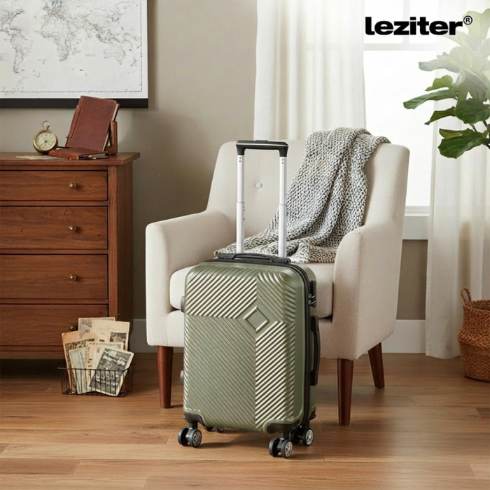Leziter TraveLux Pro bagaj de mână cu roată detașabilă 40x30x20 cm verde ulei [2]