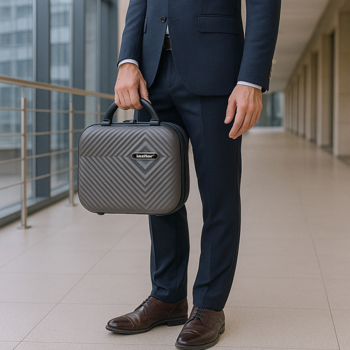 Leziter TraveLux Pro valiză manuală cu capac dur 28x36x16 cm gri [2]