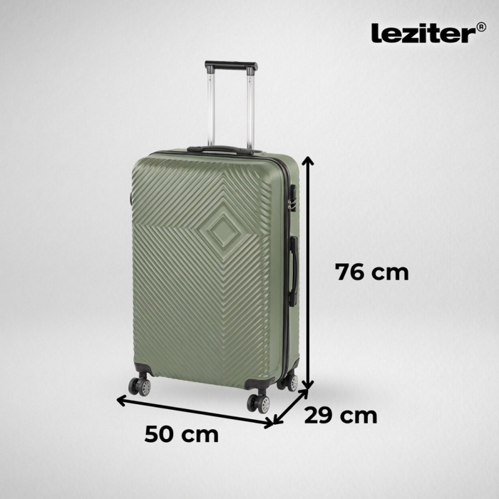 Leziter TraveLux Pro valiză mare cu capac dur 76x50x29 cm [3]