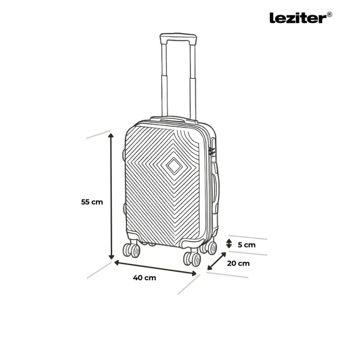 Leziter TraveLux Pro XII set valiză cu role verde măsliniu [4]