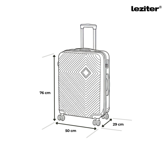 Leziter TraveLux Pro XVII set valiză cu role verde măslin [4]