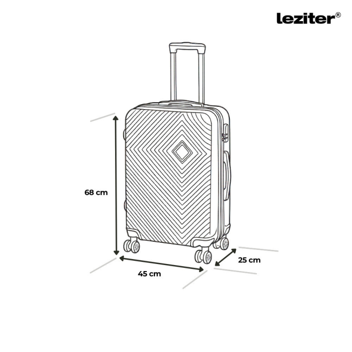 Leziter TraveLux Pro XX set valiză cu role verde măsliniu [3]