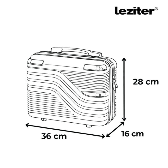 Leziter TraveLux Urban valiză mică de mână cu capac dur 28x36x16 cm roz somon [3]