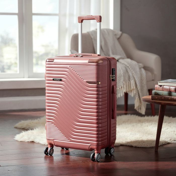 Leziter TraveLux Urban XXI set valiză rulantă aur roz [4]