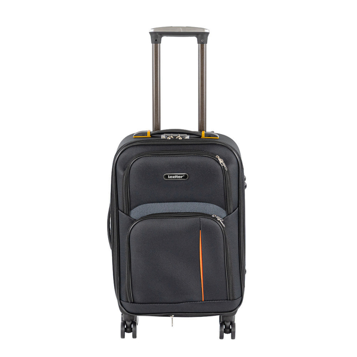 Leziter TraveLux valiză de cabină ușoară cu roată moale detașabilă 55x40x20 cm negru [10]