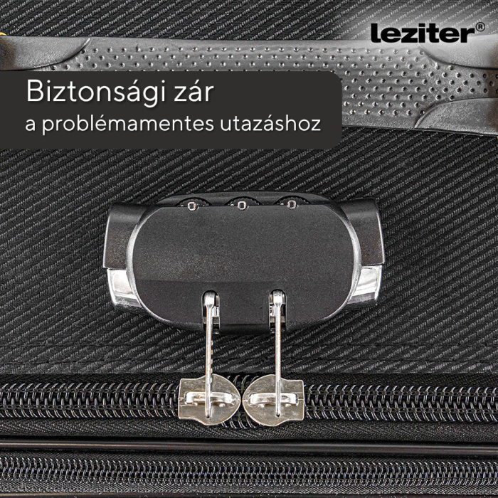 Leziter TraveLux valiză de cabină ușoară cu roată moale detașabilă 55x40x20 cm negru [6]