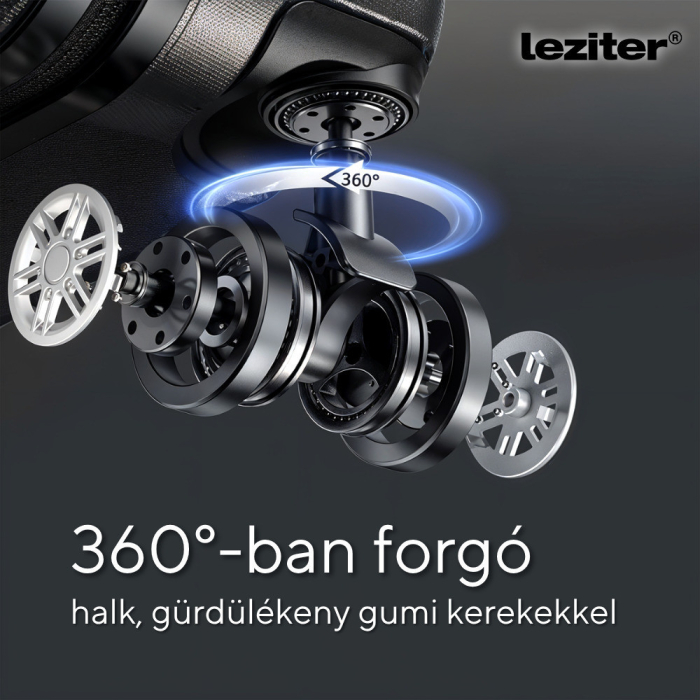 Leziter TraveLux Voyager valiză mare cu capac dur 76x50x29 cm gri [6]