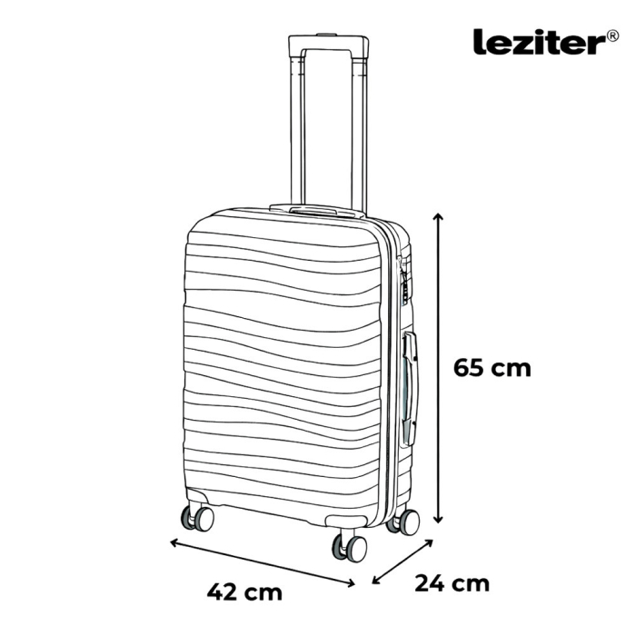 Leziter TraveLux Voyager X set valize rulante gri [5]