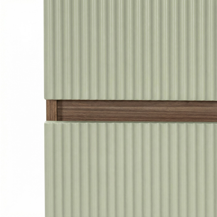 Leziter Trent suspendat side cabinet apus de soare stejar verde de măsline [5]