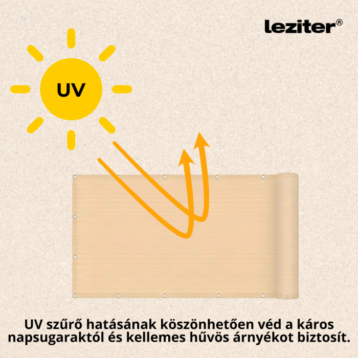 Leziter Umbreiaj balcon, intimitate 5 m bej [6]