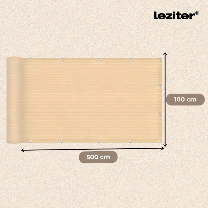 Leziter Umbreiaj balcon, intimitate 5 m bej [3]