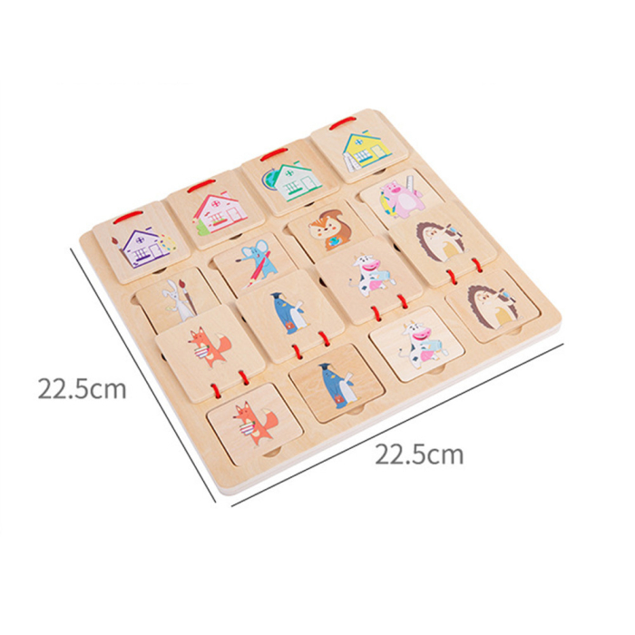 Leziter Unde s-a ascuns, un joc de logică din lemn cu deschidere [3]