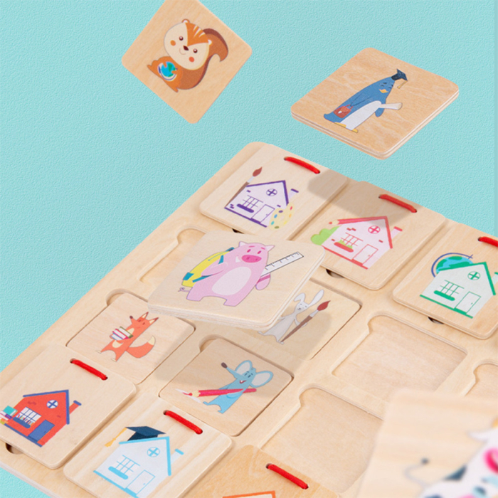 Leziter Unde s-a ascuns, un joc de logică din lemn cu deschidere [4]