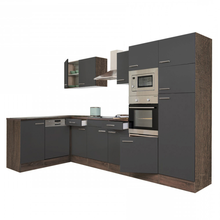 Leziter Unitate de bucătărie de colț Yorki 340 cu congelator superior și frigider [2]