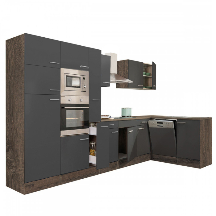 Leziter Unitate de bucătărie de colț Yorki 370 cu congelator superior și frigider [4]