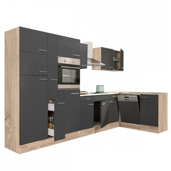 Leziter Unitate de bucătărie de colț Yorki 370 cu congelator superior și frigider [8]