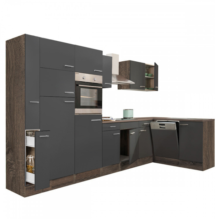 Leziter Unitate de bucătărie de colț Yorki 370 cu congelator superior și frigider [9]