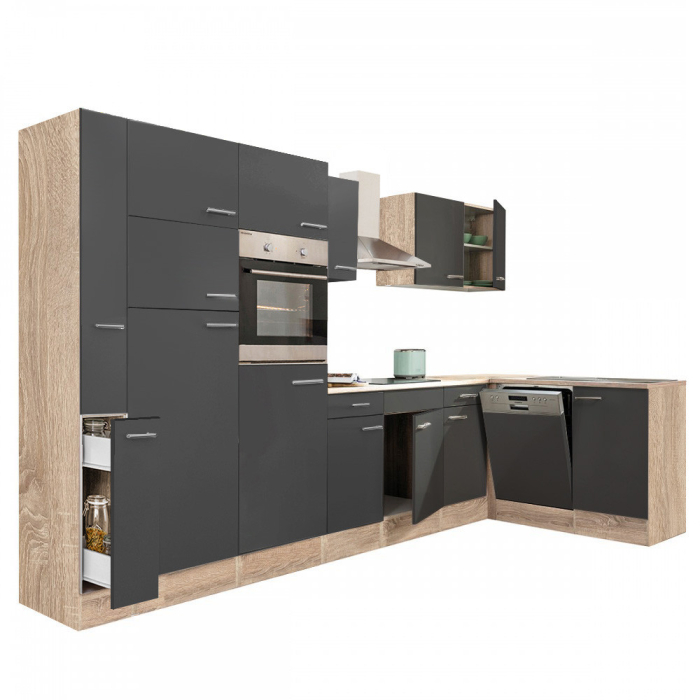 Leziter Unitate de bucătărie de colț Yorki 370 cu congelator superior și frigider [9]