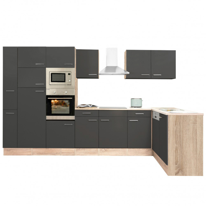 Leziter Unitate de bucătărie de colț Yorki 370 cu congelator superior și frigider [6]