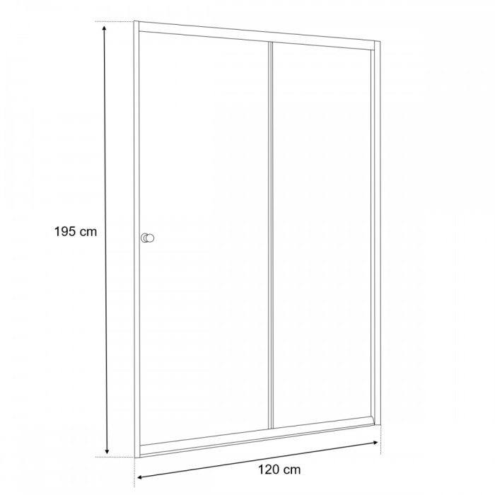 Leziter Ușă de duș cu rulou dublu Elte 120x195 cm [10]