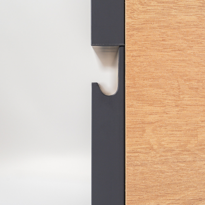 Leziter Vario Pull 120 dulap de bază cu chiuvetă stejar-antracite [7]