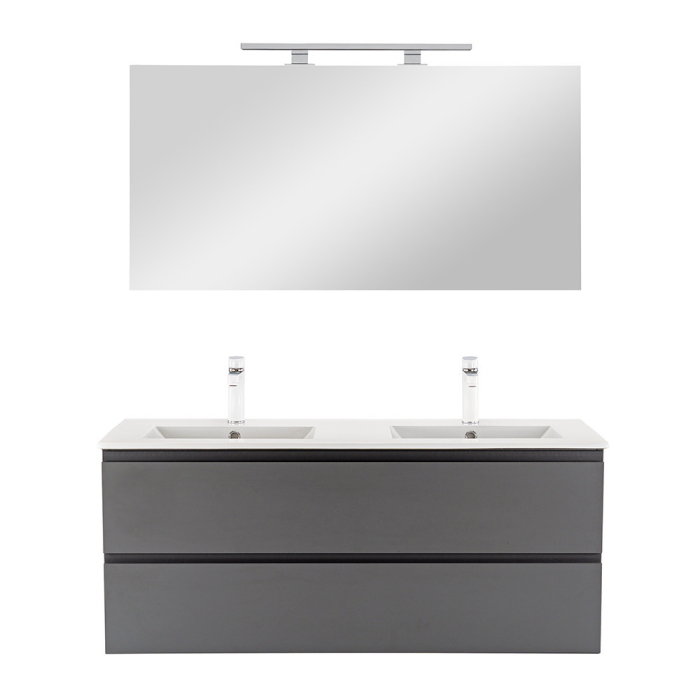 Leziter Vario Pull 120 mobilier de baie complet antracit-antracit [4]